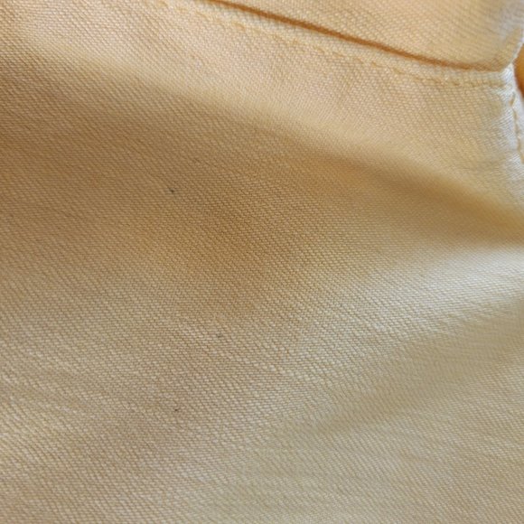 Tory Burch Cropped Slim Boot Dandelion Yellow Jeans 28 - Picture 14 of 16